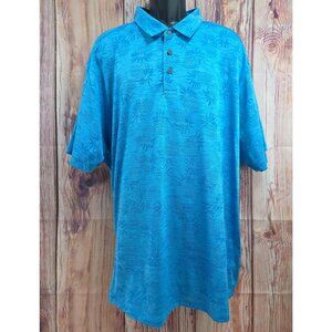 Tommy Bahama Mens IslandZone Polo 2XLB Blue Pineapple Print